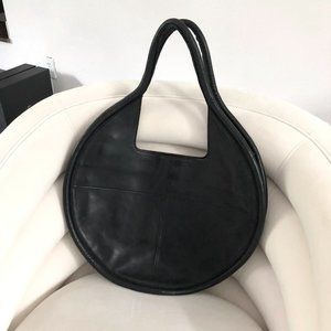 Anthropologie Julian Leather Tote Bag - Black - New!